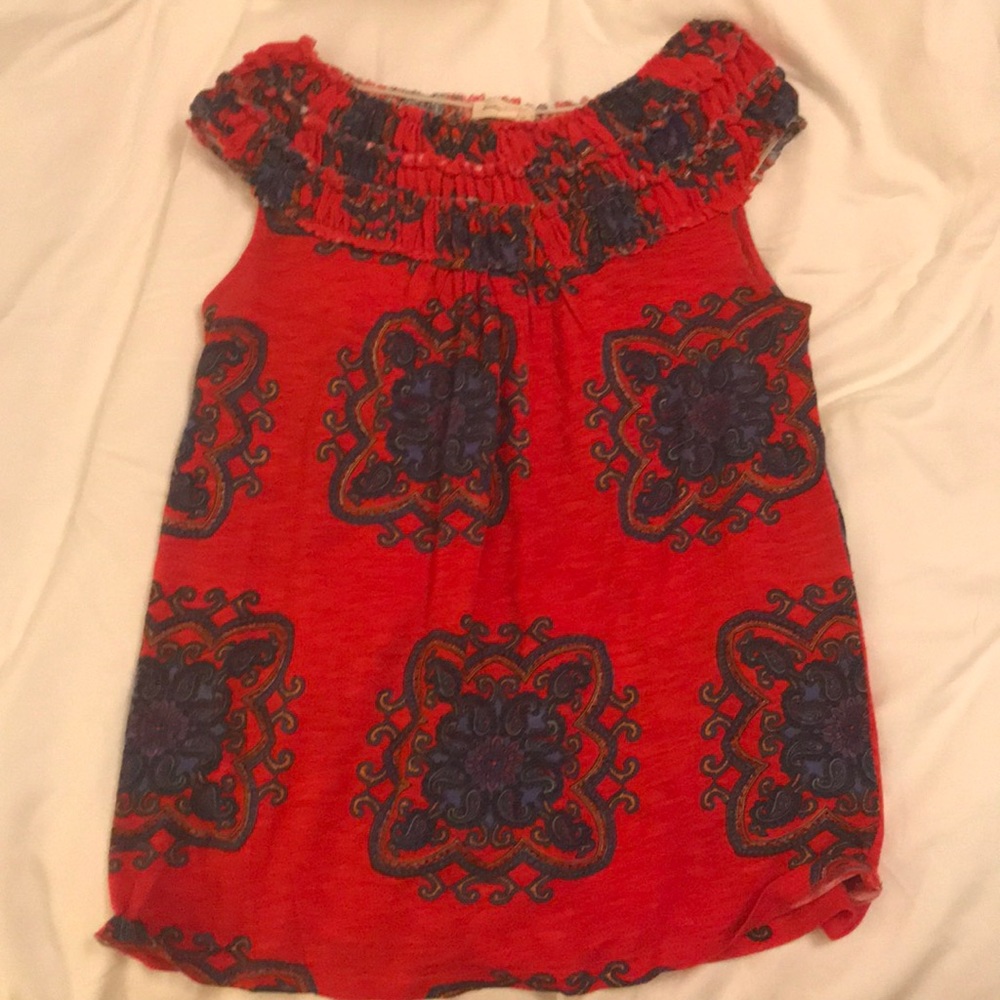 Anthropologie graphic print top